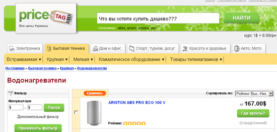 Майданчик pricetag.com.ua